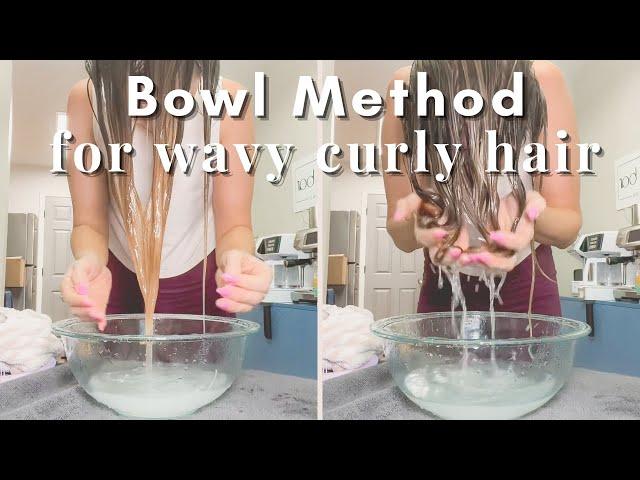 Bowl Method Wavy Curly Hair