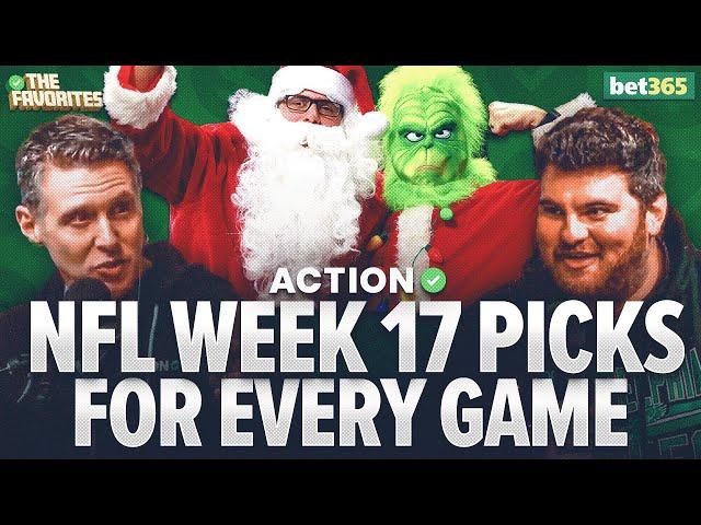 NFL Week 17 Betting Predictions & BETS for EVERY NFL Game! NFL Expert Picks | The Favorites Podcast