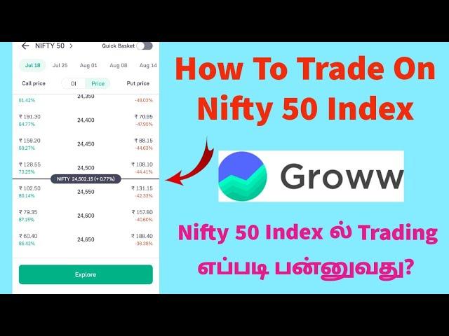 How To Trade On Nifty 50 Index On Grow App Tamil