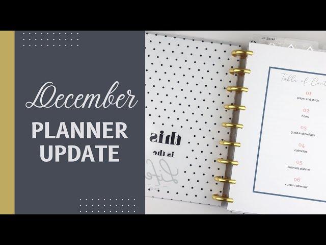 December Planner Update | Kendra Bork