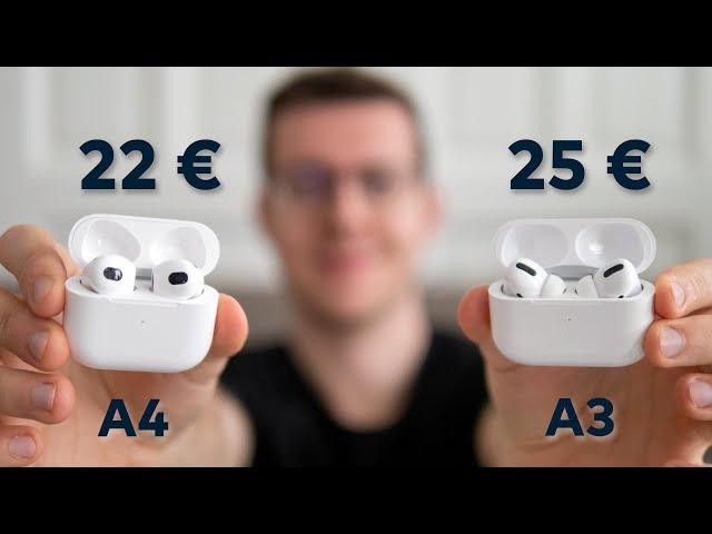 Fake AirPods 3 (A4) und AirPods Pro (A3): Kann günstig auch gut sein?