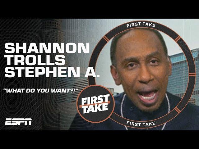  WHAT DO YOU WANT?!  Shannon Sharpe CALLS IN TO TROLL Stephen A. for the Knicks' loss | First Take