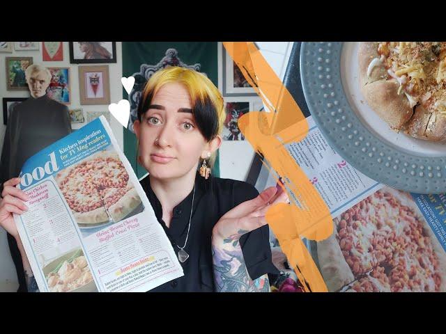 BAKED BEAN PIZZA RECIPE!  (vegan)