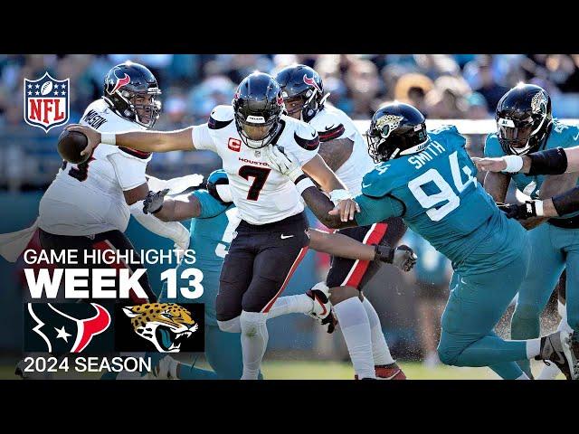 Houston Texans vs. Jacksonville Jaguars | 2024 Week 13 Game Highlights