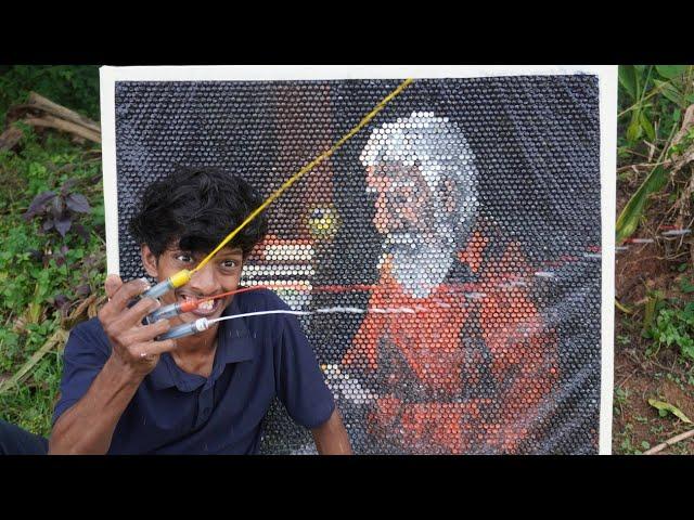 Bubble wrap art | ബബ്ലിൽ ഇൻജക്ഷൻ ചെയ്തപ്പോൾ | Painting with syringes