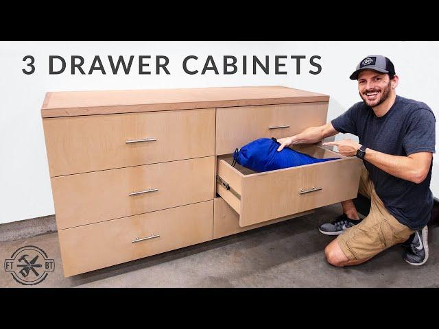 DIY 3 Drawer Base Cabinets | Miter Saw Station pt 1
