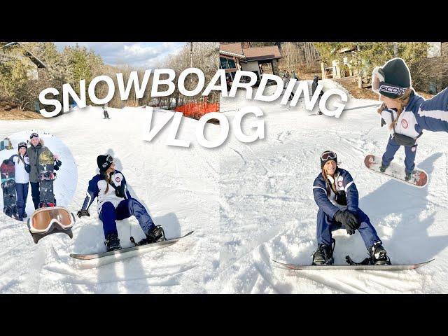 VLOG: adventurous day in my life, 1st time snowboarding with my boyfriend  *w/ go pro footage!*