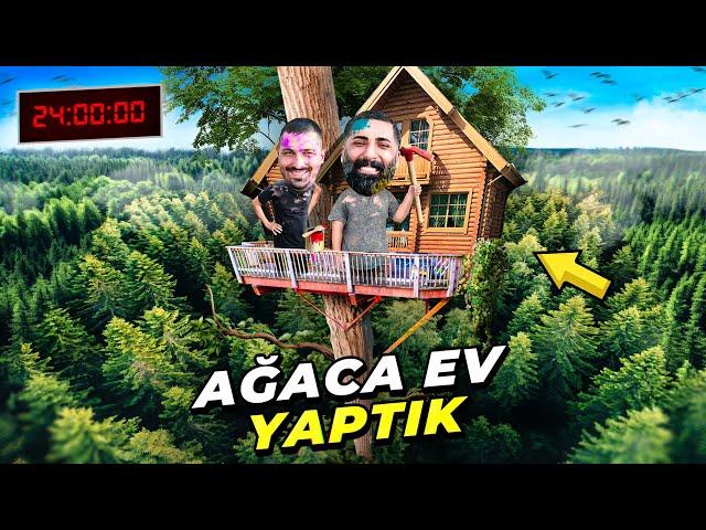 İLKEL ŞEKİLDE HAYATTA KALMA | AĞAÇ EV YAPTIK