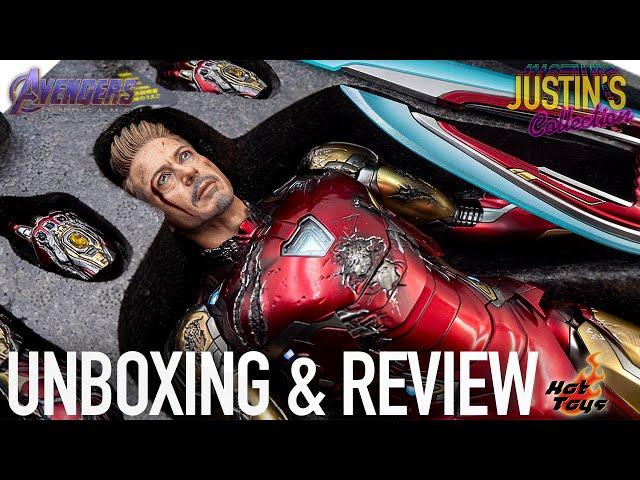 Hot Toys Iron Man Battle Damaged MK85 Avengers Endgame Unboxing & Review