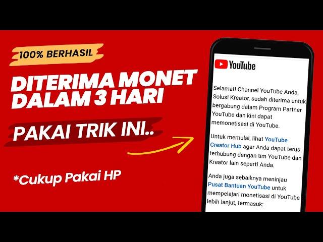 Cara Daftar Monetisasi Youtube Lewat HP Agar Lolos & Cepat Diterima | Daftar Google Adsense