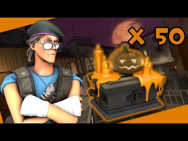 I unboxed 50 SCREAM FORTRESS 2023 CASES so you wouldn't have to! (INSANE STRANGE UNUSUAL DROP!!!)