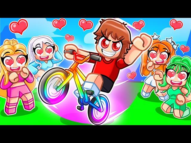 I Spent $100,000 To Rizz Girls In Roblox Bike Obby…