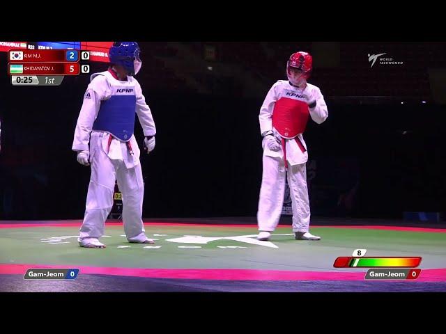 331 SF Boys +65kg KOR KIM M J  UZB KHIDAYATOV J