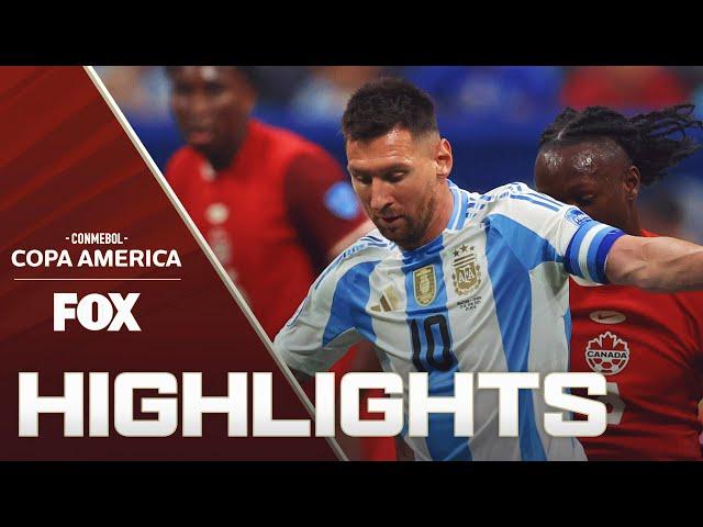 Argentina vs. Canada Highlights | 2024 Copa América