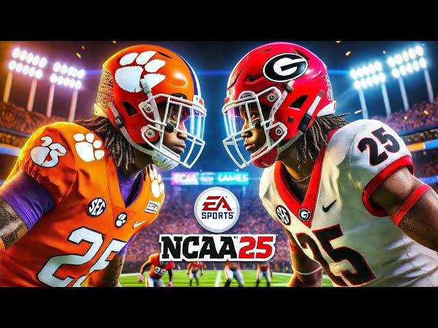 EA NCAA 25 INSANE RIVALRY GAME!! CLEMSON VS GEORGIA!!