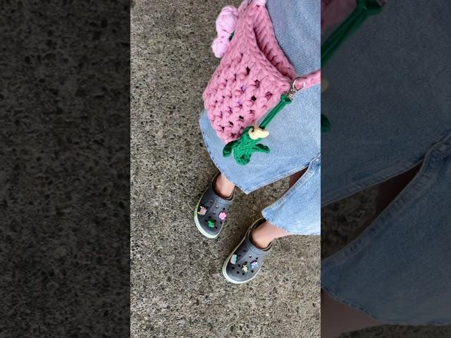 подробное видео как связать есть на моем канале 🫶 #вязаниеизтрикотажнойпряжи #вяжемкрючком
