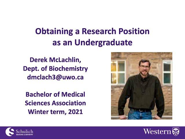 How to Get a Research Position ep 1: Dr. McLachlin