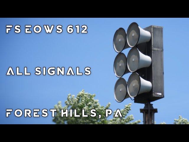 Federal Signal EOWS 612 Siren Test, All Signals, Forest Hills, PA