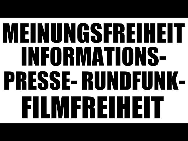 Meinungsfreiheit, Informations-, Rundfunk-, Film- & Pressefreiheit: Art 5 I GG - Grundrechte 3.14