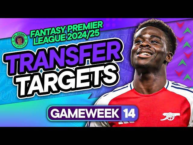 MY FPL GW14 TRANSFER TARGETS ️ Salah, Saka & Palmer Essential ‼️ | Fantasy Premier League 2024/25