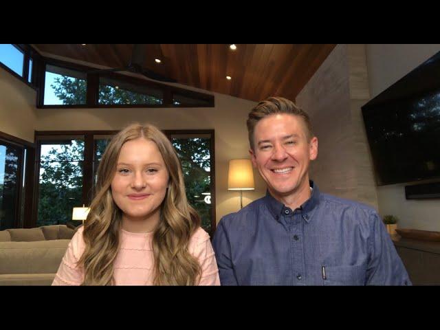 Daddy Daughter Duet - Bridge Over Troubled Water - Simon & Garfunkel Cover - Mat and Savanna Shaw