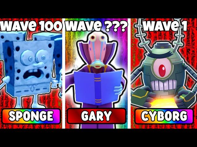 EVERY SECRET UNIT VS ENDLESS MODE! (SpongeBob Tower Defense)