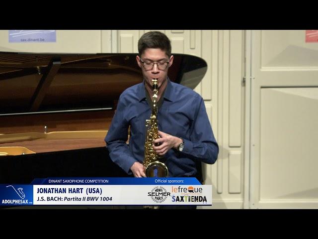 Jonathan Hart (USA) - Partita II by J.S.Bach  (Dinant 2019)