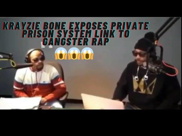 Krayzie Bone Exposes Private Prisons That Are Linked To Rap Music