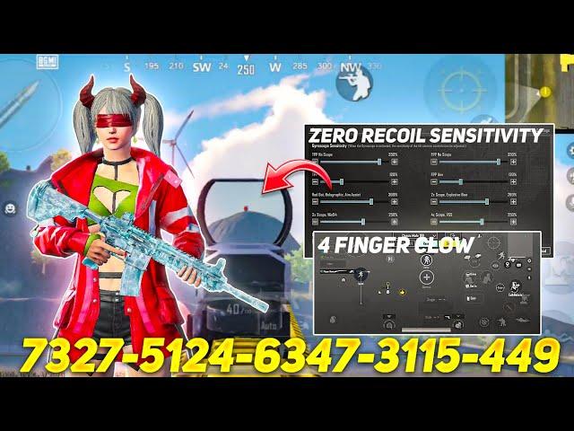 Best Update 3.3 Zero recoil Sensitivity Control Settings Pubg Mobile/Bgmi Sensitivity 2024