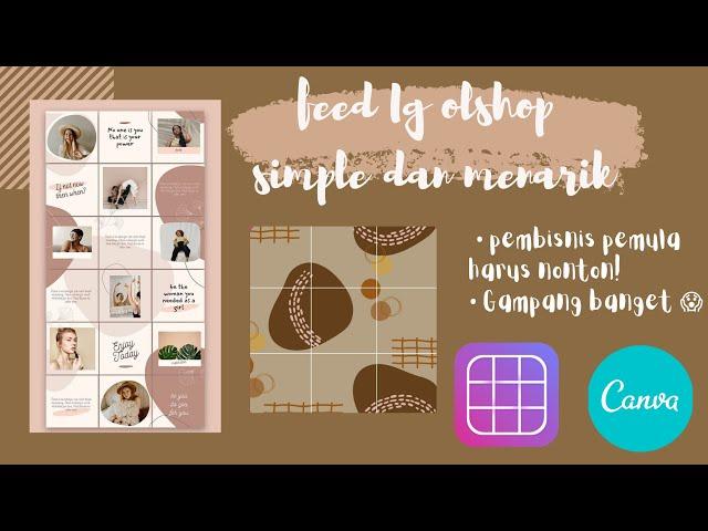 Cara Membuat Puzzle Feed IG | Feed IG untuk Olshop