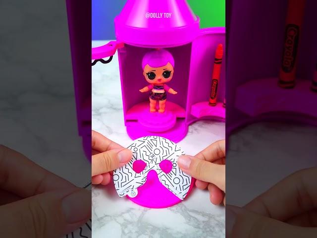 Satisfying With Unboxing & Review Miniature Crayola LOL Set Video l ASMR Videos