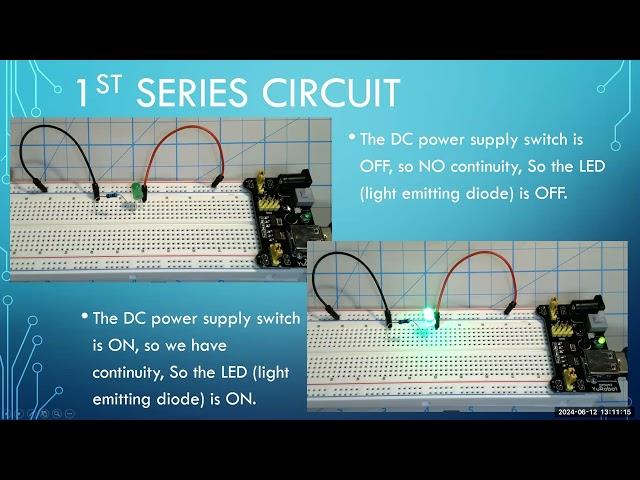 Circuits, Schematics & Build Series Circuit = DC Electronics Topic # 2