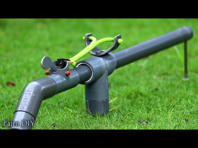 DIY Slingshot - Automatic Super Powerful Slingshot From PVC