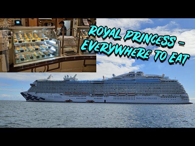 All the food options on the Royal Princess  - a mini ship tour