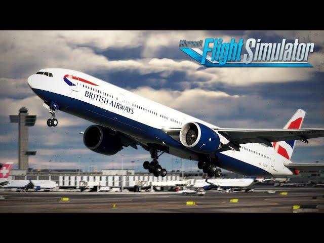 INSANE Realism - RTX4090 | BA178 New York - London | PMDG 777-300ER | Full Flight Review