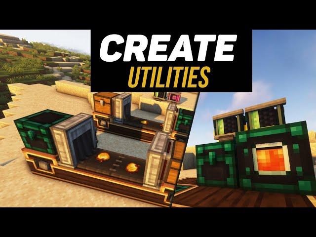 Гайд по Create Utilities 1.19.2-1.20.1 Беспроводная передача ресурсов и вращения (minecraft java)