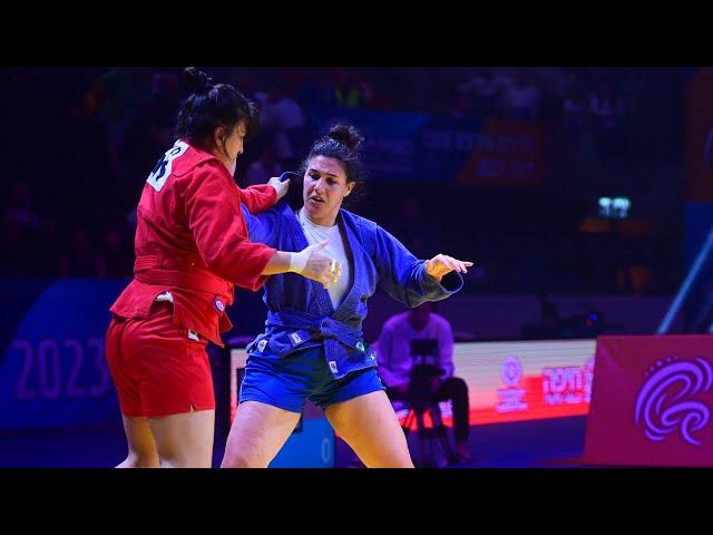 PROKOPENKO Alena vs GOBEC Lea Katarina. Women 80 kg. European Sambo Championships 2023