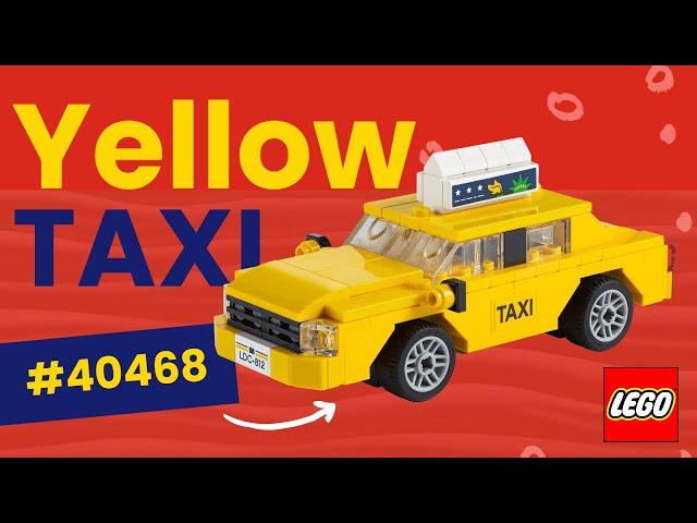 I built The Yellow LEGO TAXI to RELAX