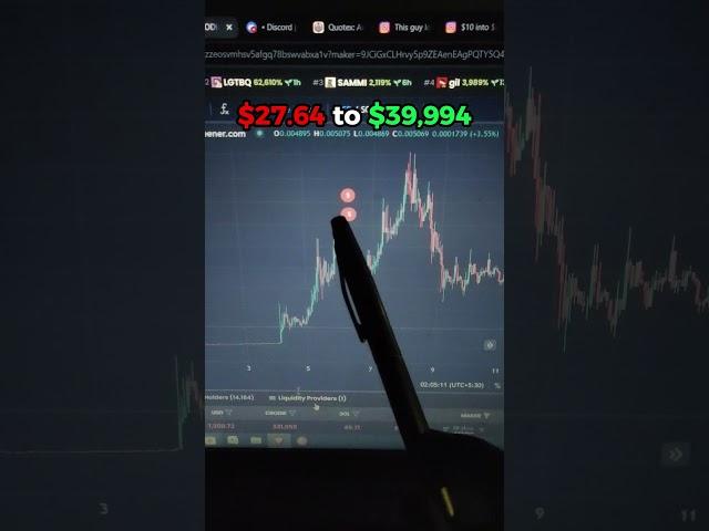 This guy made 40K with solana memecoins! Wanna learn more link in bio! #solana #memecoin #viral