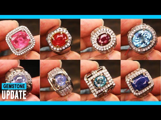 GEMSTONES UPDATE 11112024 -PINKISH ORANGE BLUE SAPPHIRE BLUE TOPAZ ZIRCON PINK TOURMALINE RUBY BURMA