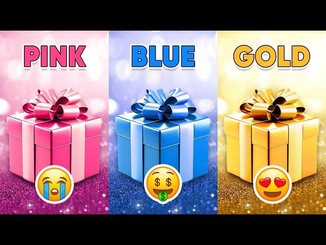 Choose Your Gift...! Pink, Blue or Gold ⭐️ How Lucky Are You?  Quiz Shiba