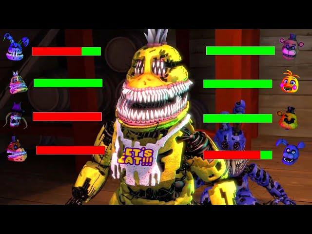 [SFM FNaF] Top 5 CORRUPTED vs Fights WITH Healthbars