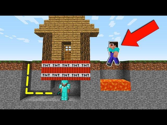 ДОМ ЛОВУШКА 100% ЗАЩИТА ОТ НУБА В МАЙНКРАФТ ! НУБ ПРОТИВ ПРО В MINECRAFT ТРОЛЛИНГ НУБИК МАЙН мультик