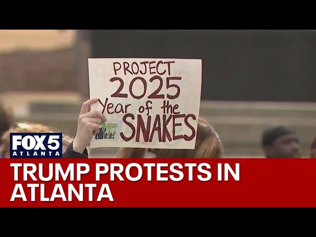 Protests against President Donald  Trump in Atlanta | FOX 5 News