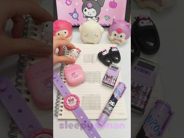 The cleanest eraser #eraser #shortsviral #sanrio #kuromi #stationery