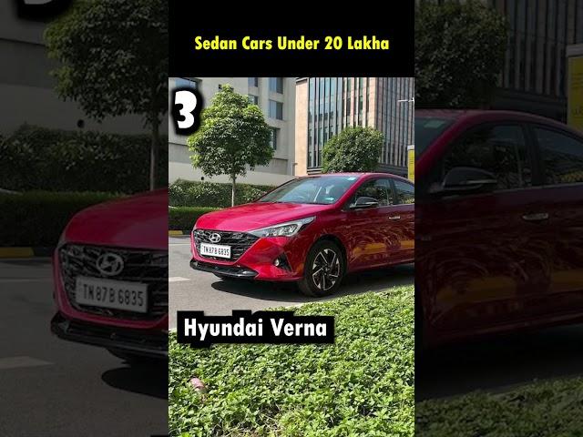 Best Sedan Cars in India under 20 Lakhs