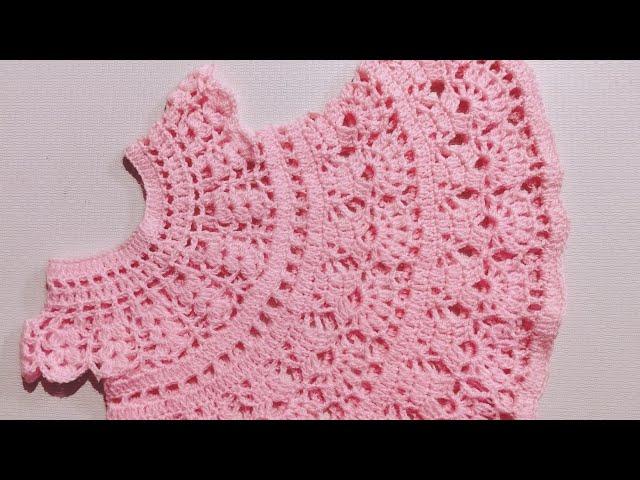 Crochet beautiful frock for girl ...