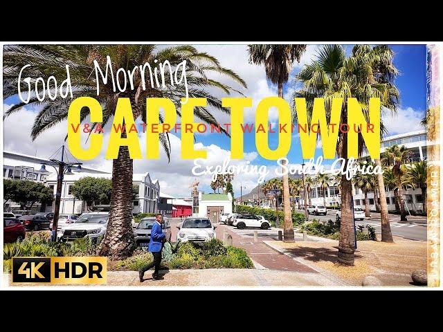 Cape Town, South Africa 2024   Walking Tour at V&A Waterfront with Table Mountain View | 4K | HFR