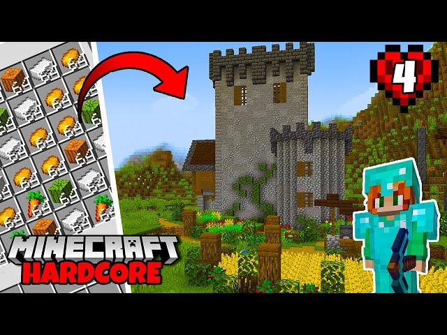 I Built my 6 MOST IMPORTANT Starter Farms for Hardcore Minecraft! Episode 4