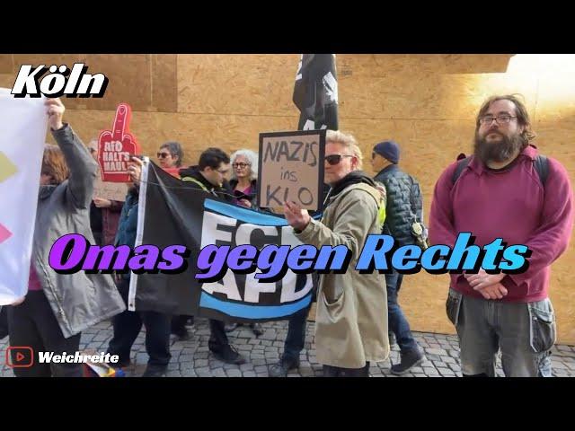 Omas gegen Rechts Köln AfD Metropolenkonferenz, Gürzenich Metrokon 5.3.25